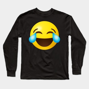 Tears of joy emoji Long Sleeve T-Shirt